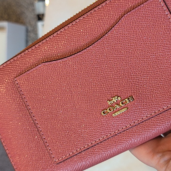 Coach Sparkle Pink Accordion Zippy Wallet - Picture 6 of 11
